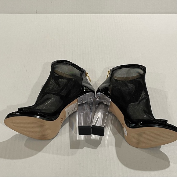 Katy Perry | Richie | Shoes| Peep Toe Mesh | Transparent Heels| Zip Back Size 5 - Picture 7 of 10